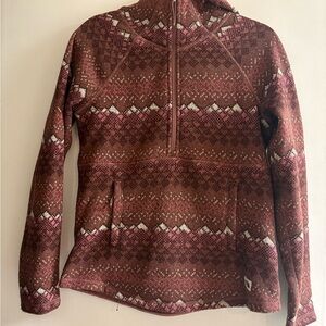 The North Face Brown and White Patterned Women's Top